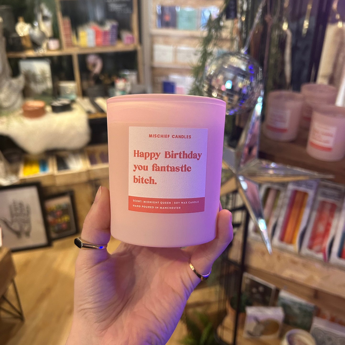 'Happy Birthday You Fantastic B*tch' Candle