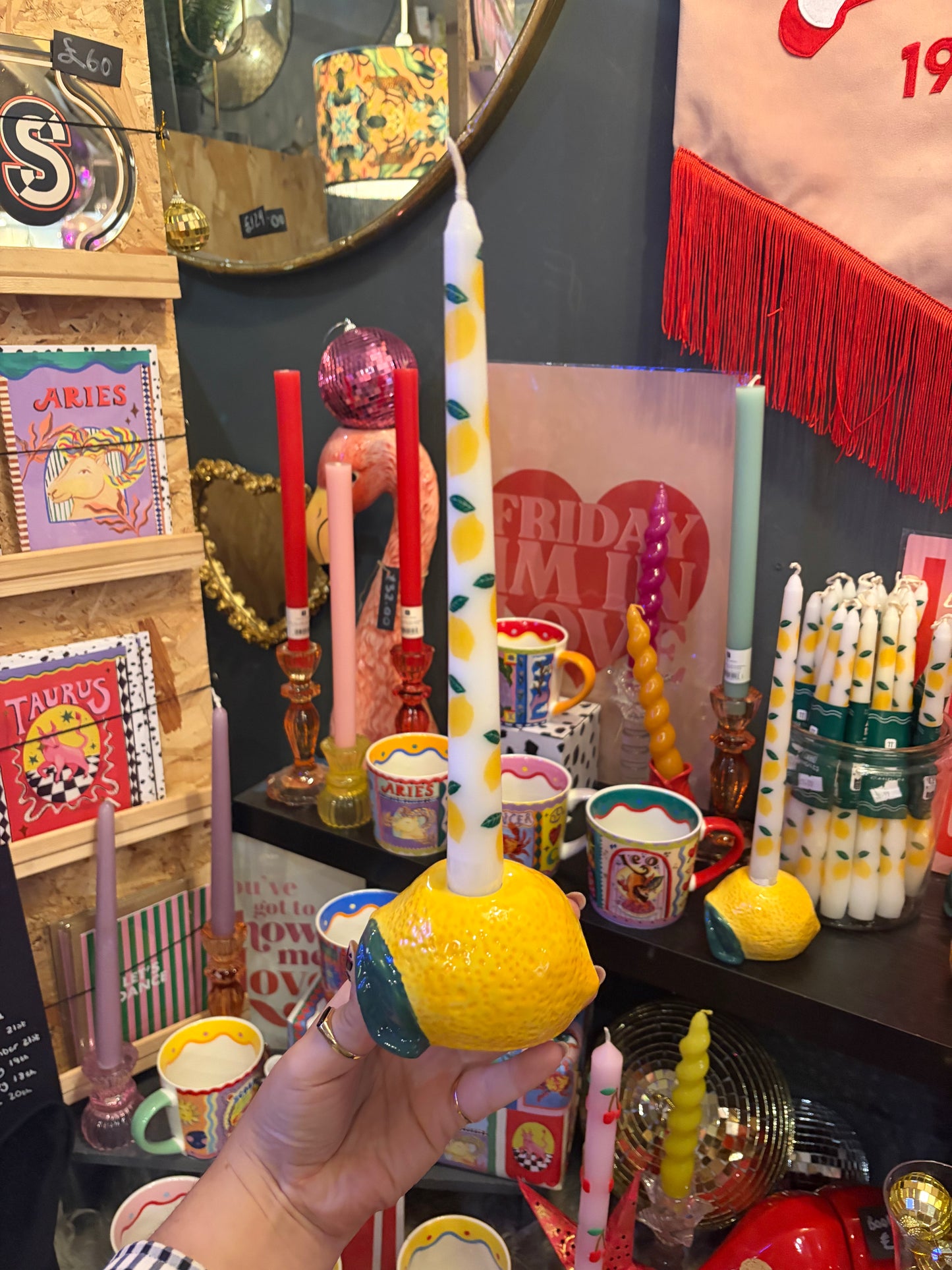 Lemon Dinner Candles