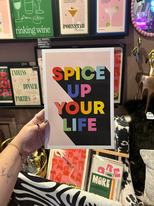 Spice up your life A4 print