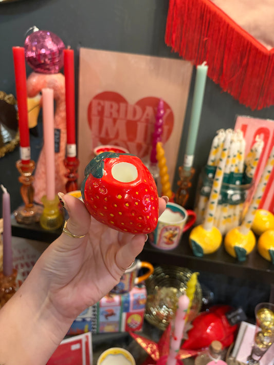 Strawberry Candle Holder