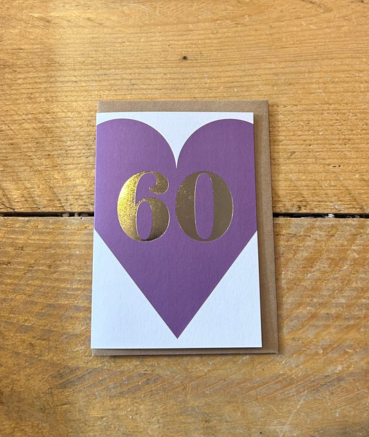 60th Birthday Card