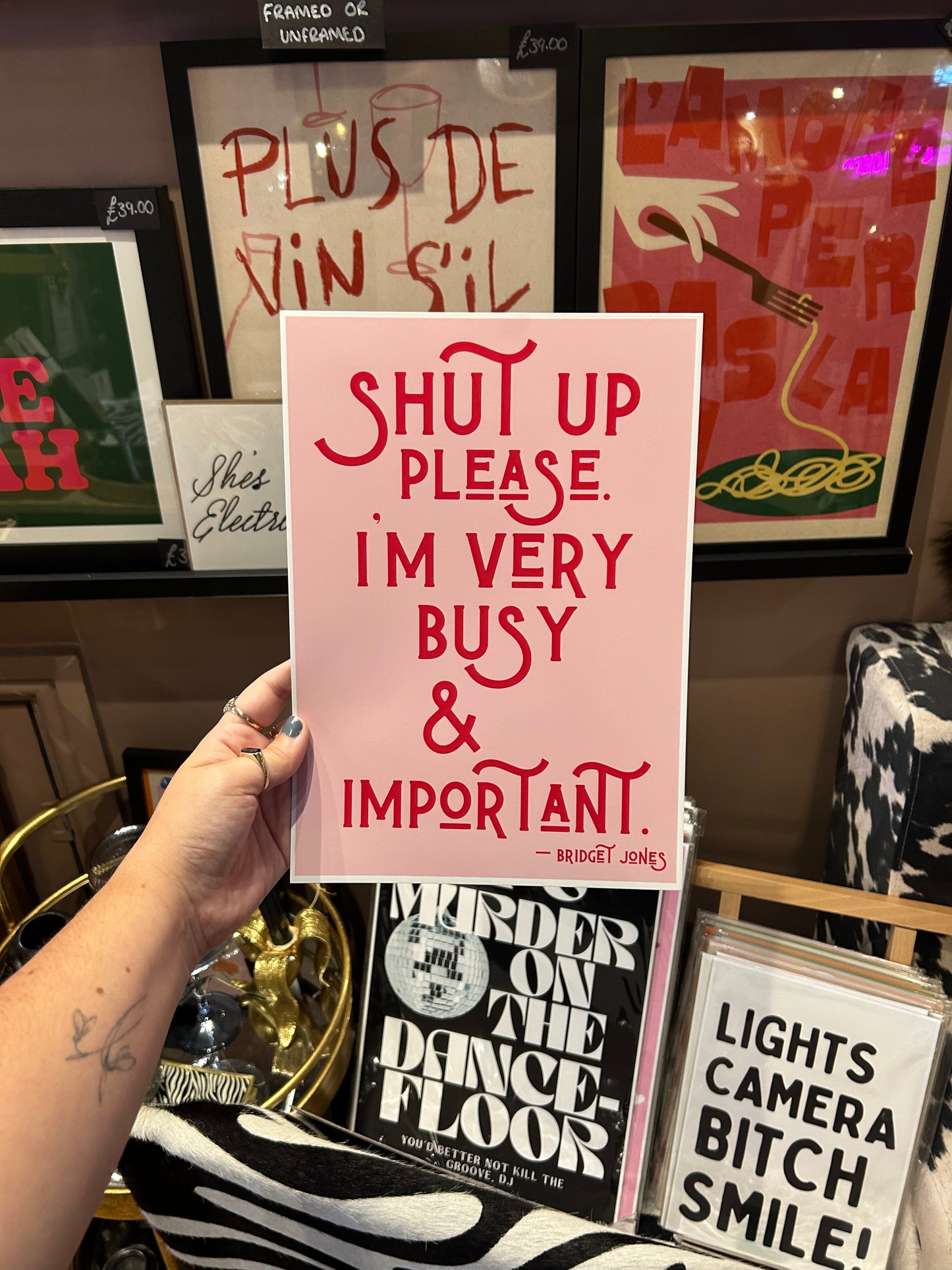 'Shut Up Please I'm Very Busy And Important' A4 Print