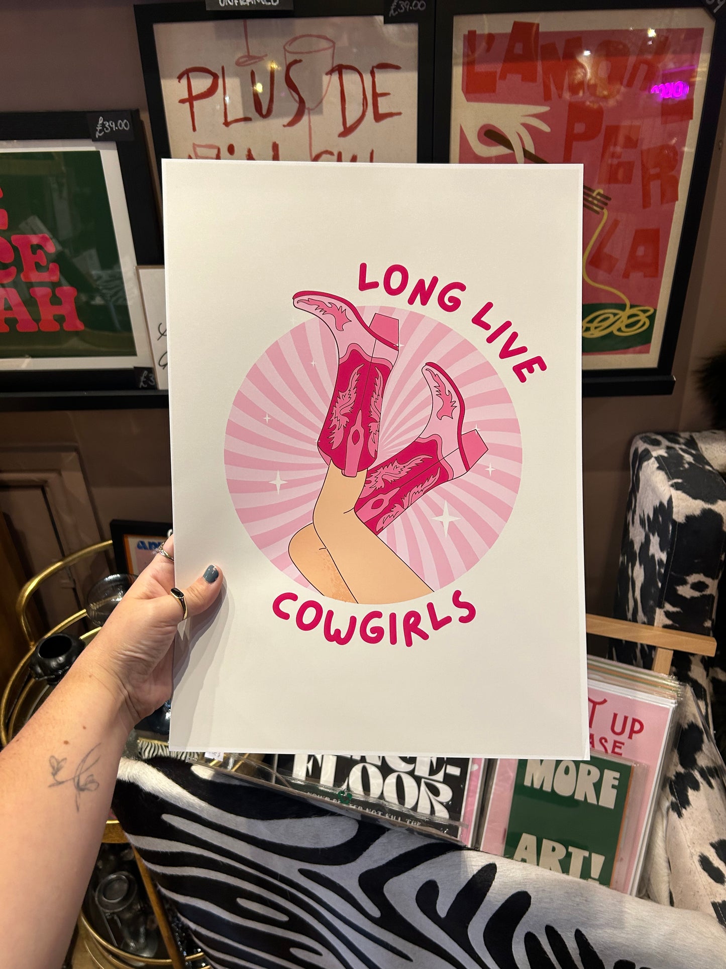 Long Live Cowgirls A3 print