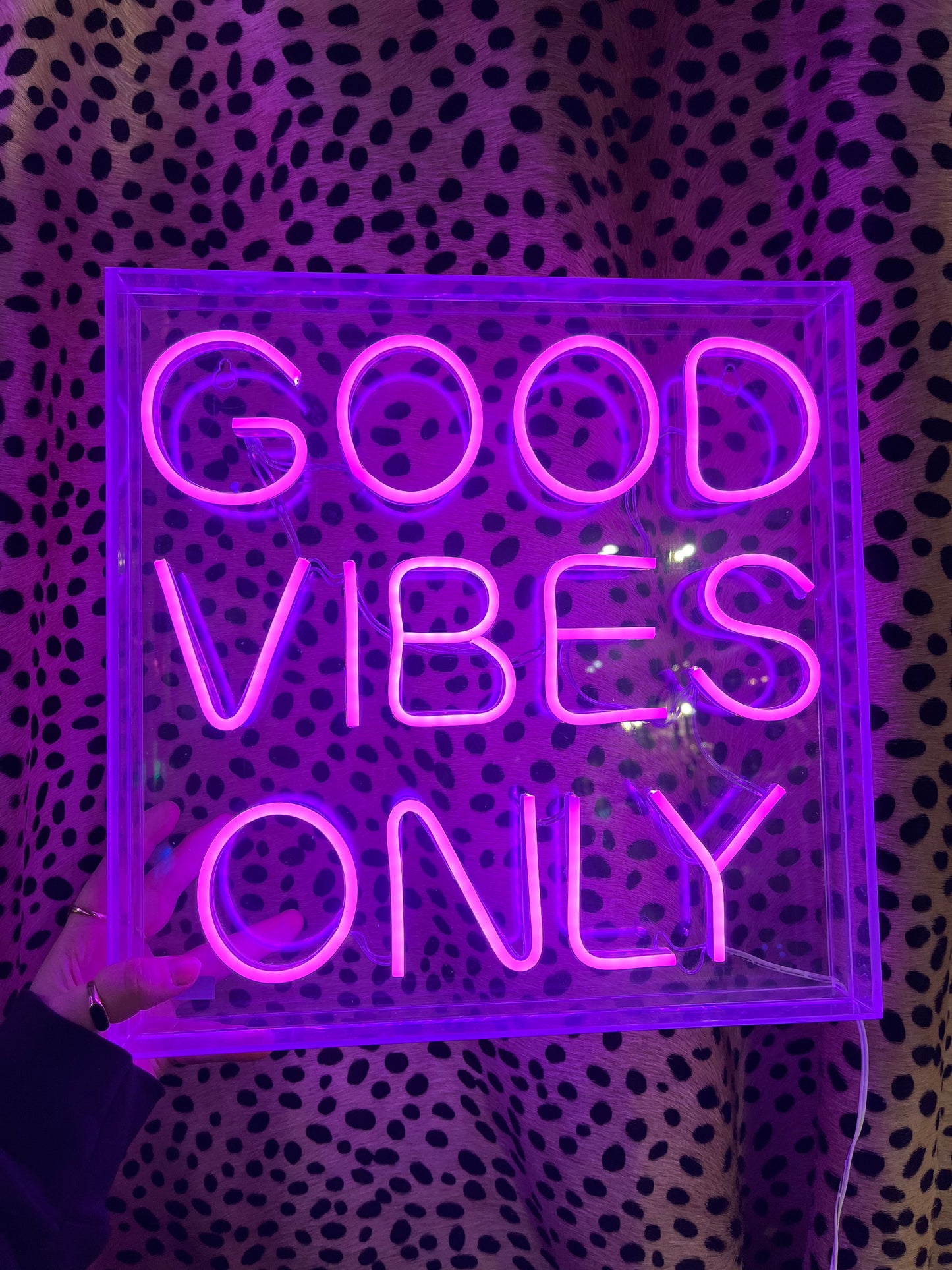 Good Vibes only LED neon