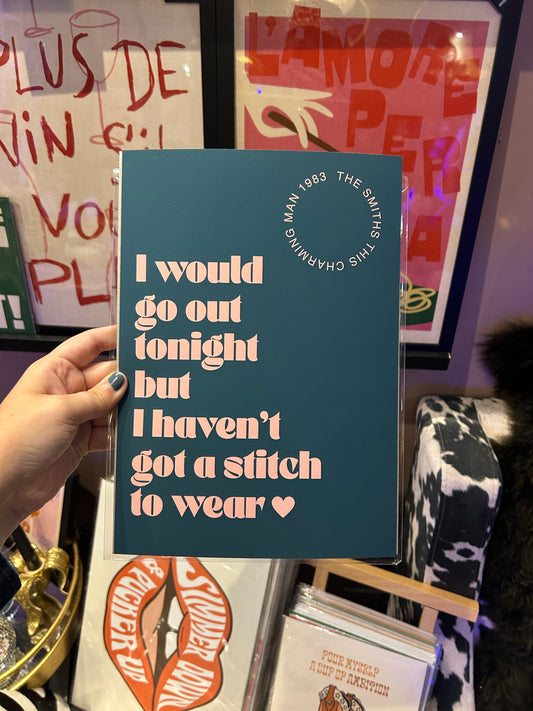 The Smiths Lyrics Inspired A4 Print