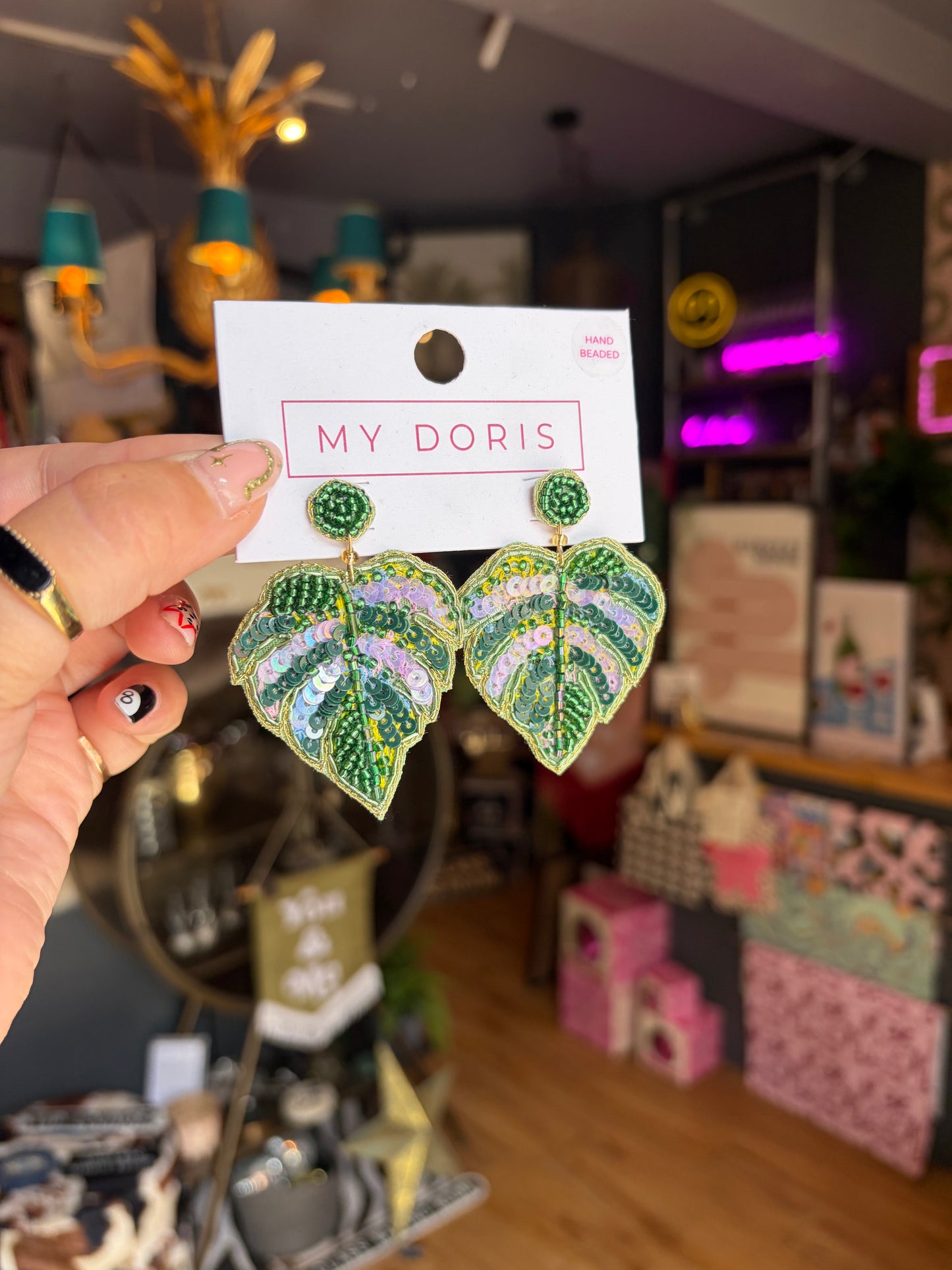 Monstera Leaf Earrings