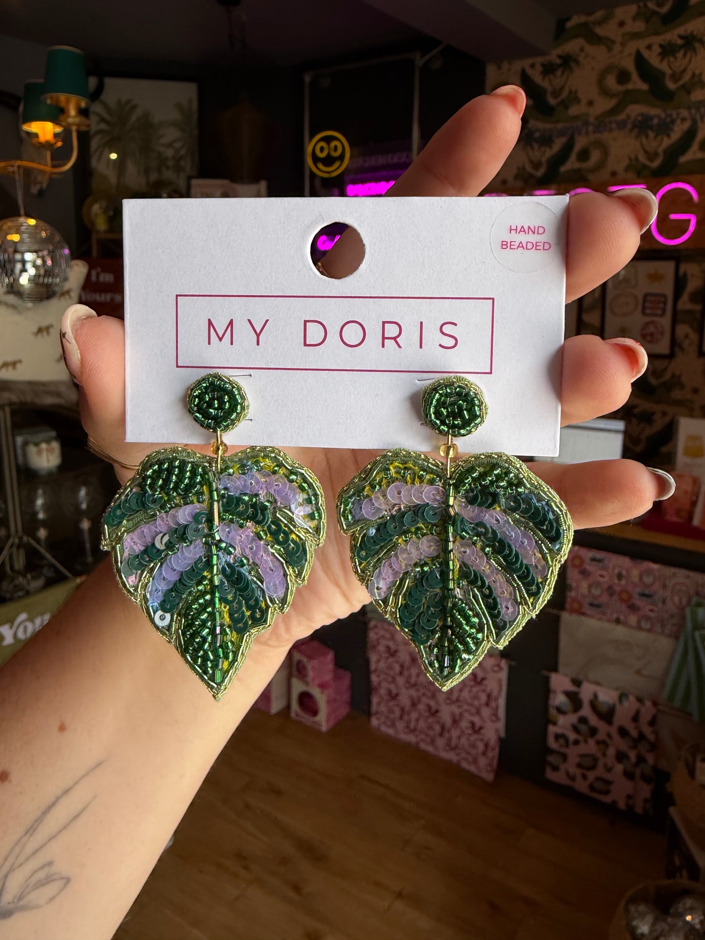 Monstera Leaf Earrings