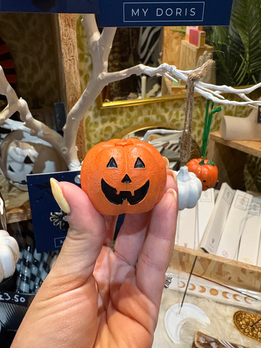 Mini Orange Ceramic Pumpkin