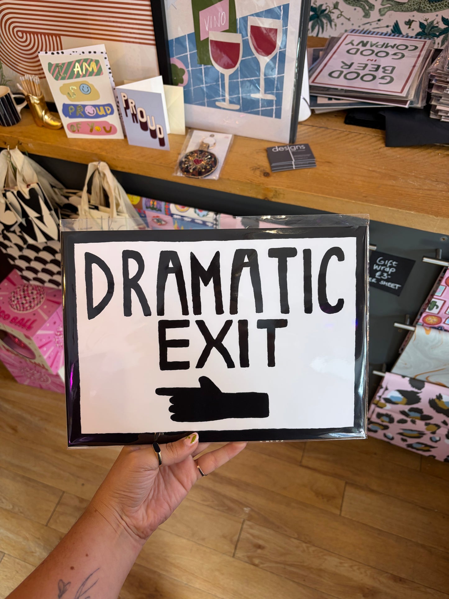 Dramatic Exit A4 Print