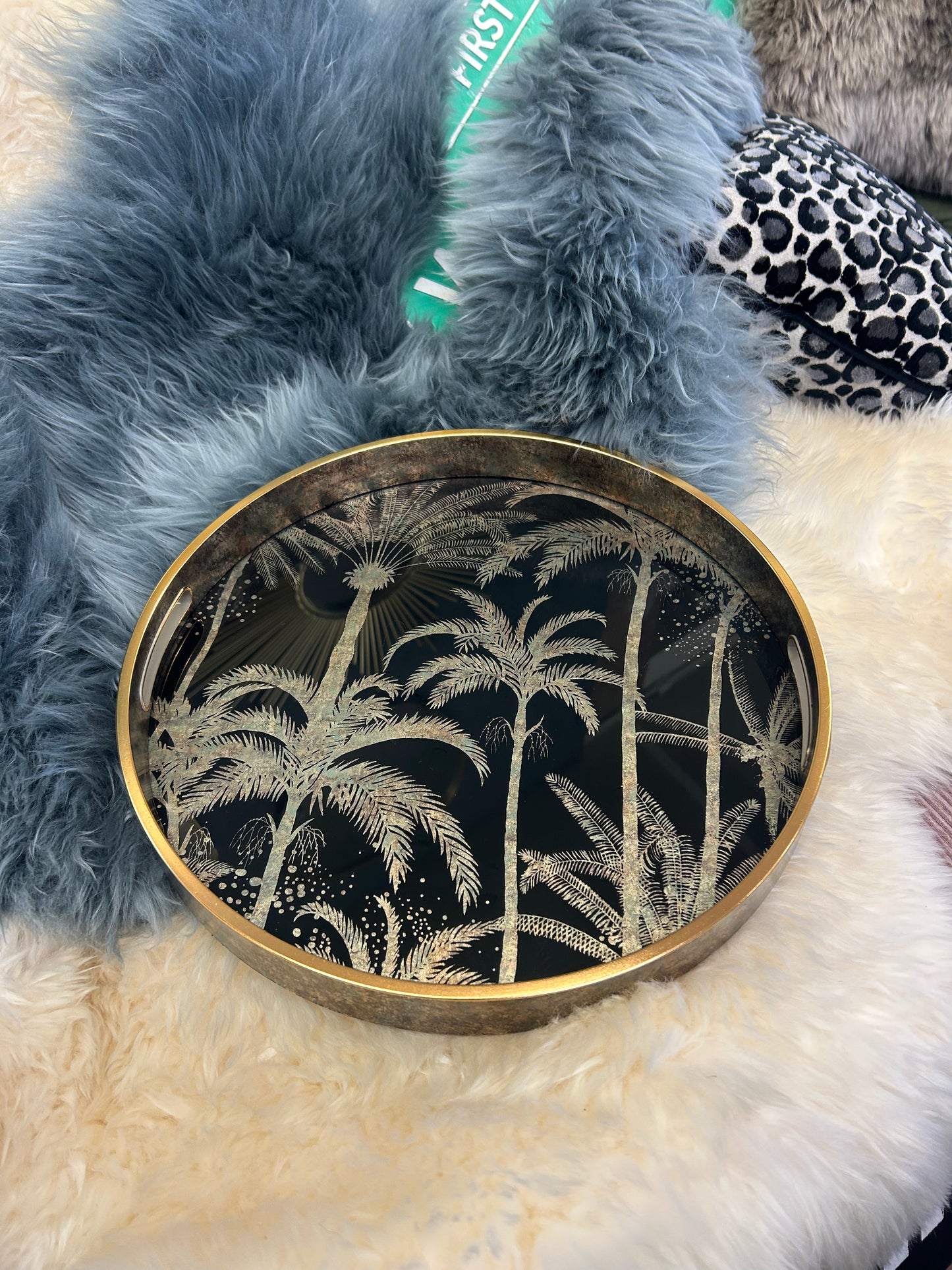 Palm Tree Pattern Tray