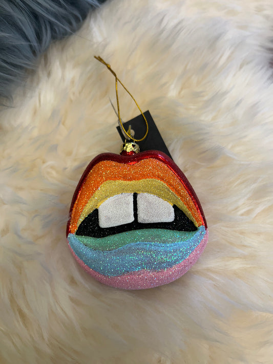 Rainbow Lips Bauble