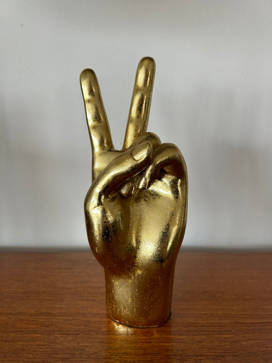 Gold Peace hand