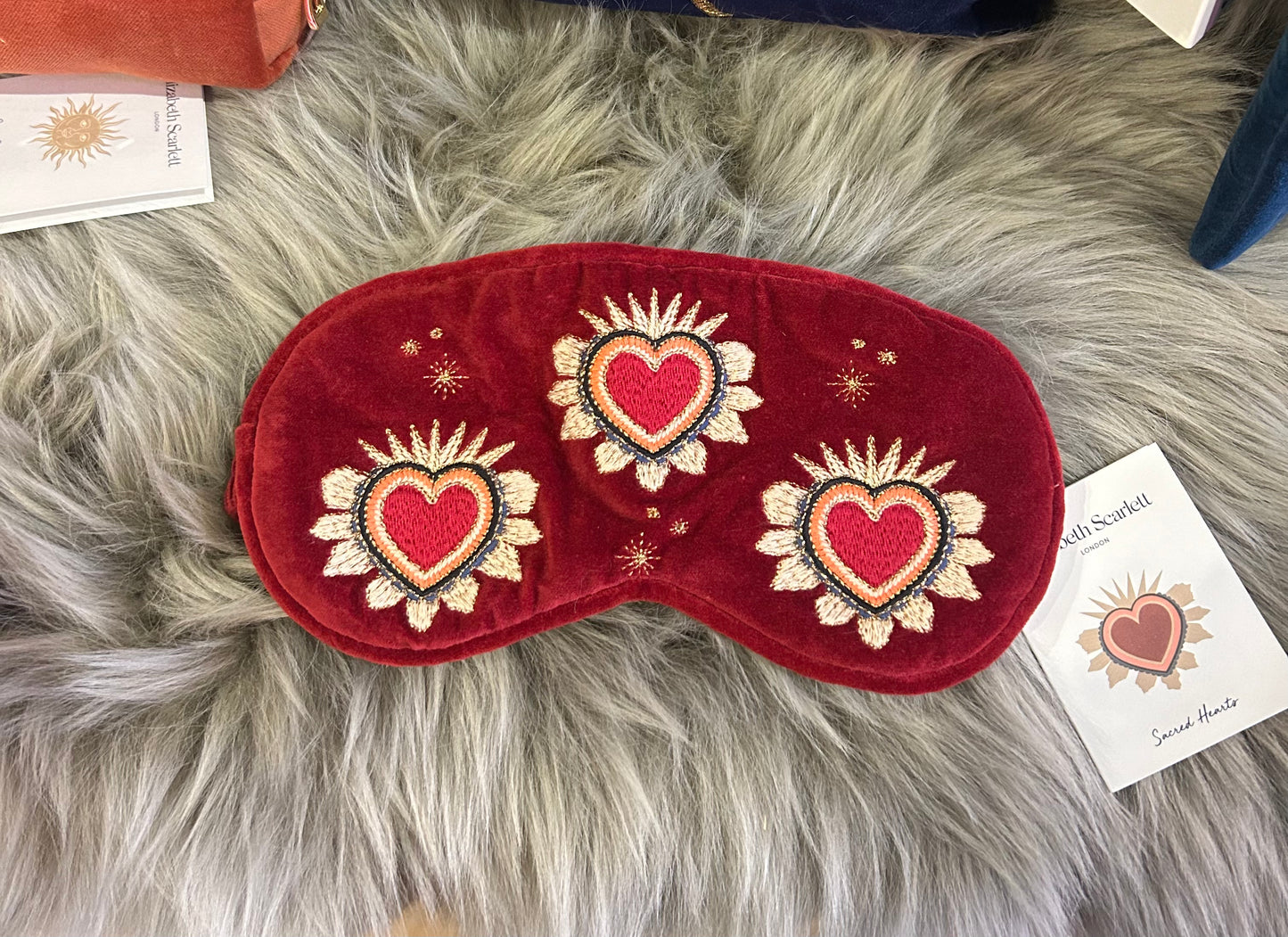 Elizabeth Scarlett Sacred Heart Eye Mask