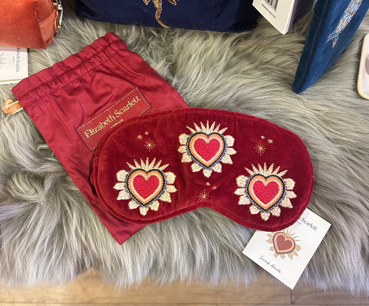 Elizabeth Scarlett Sacred Heart Eye Mask