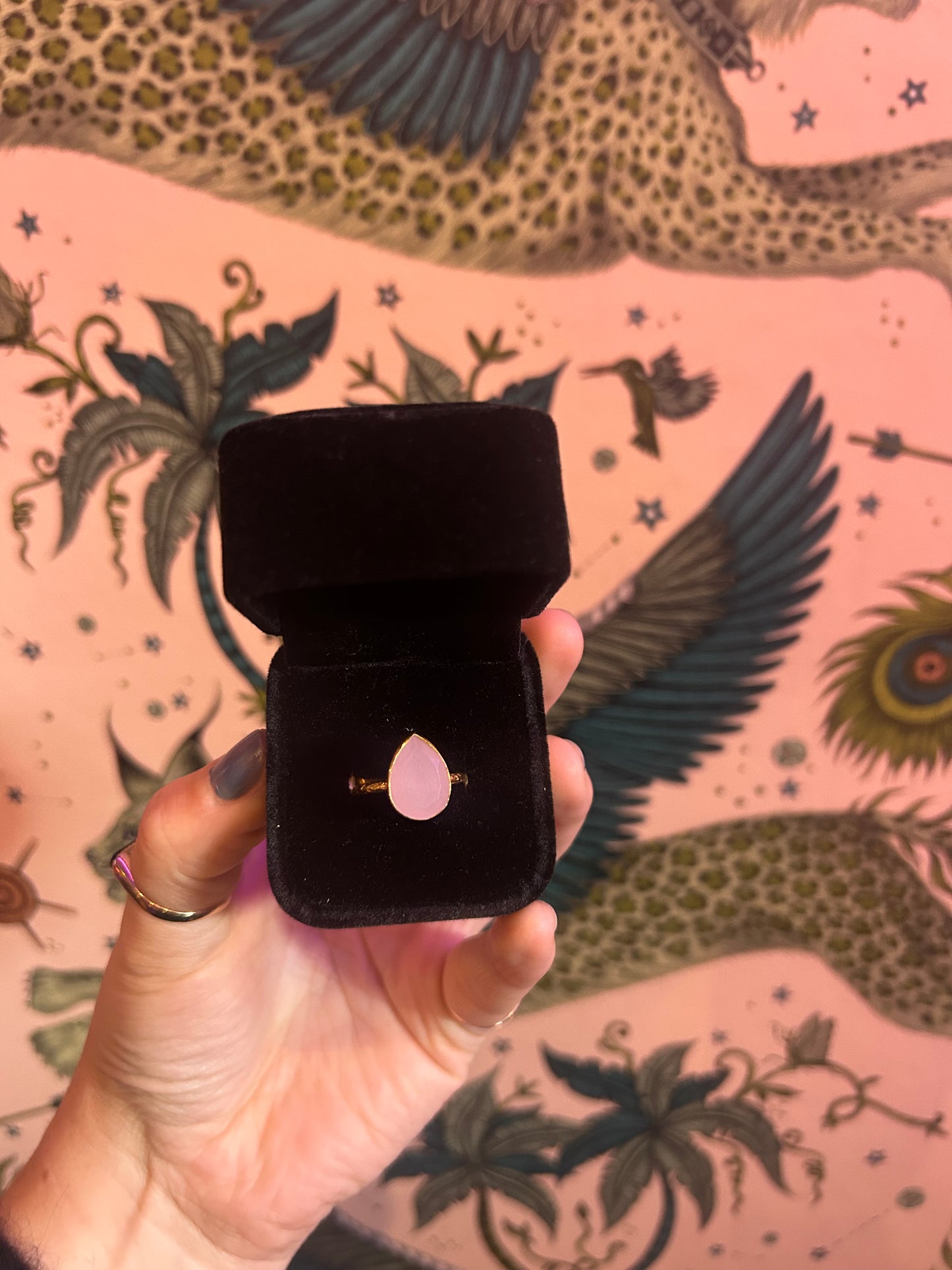 Pink Quartz Ring