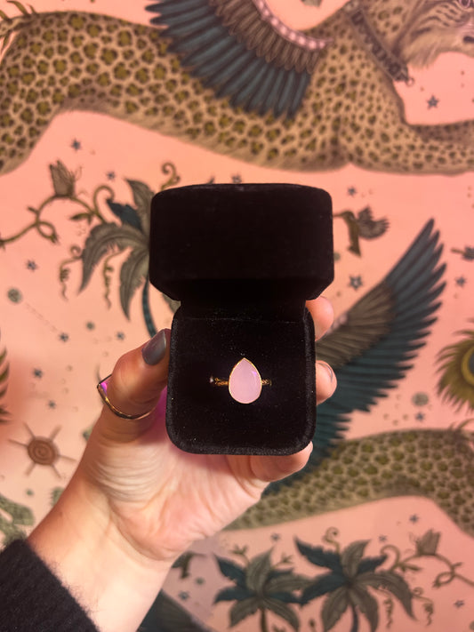 Pink Quartz Ring