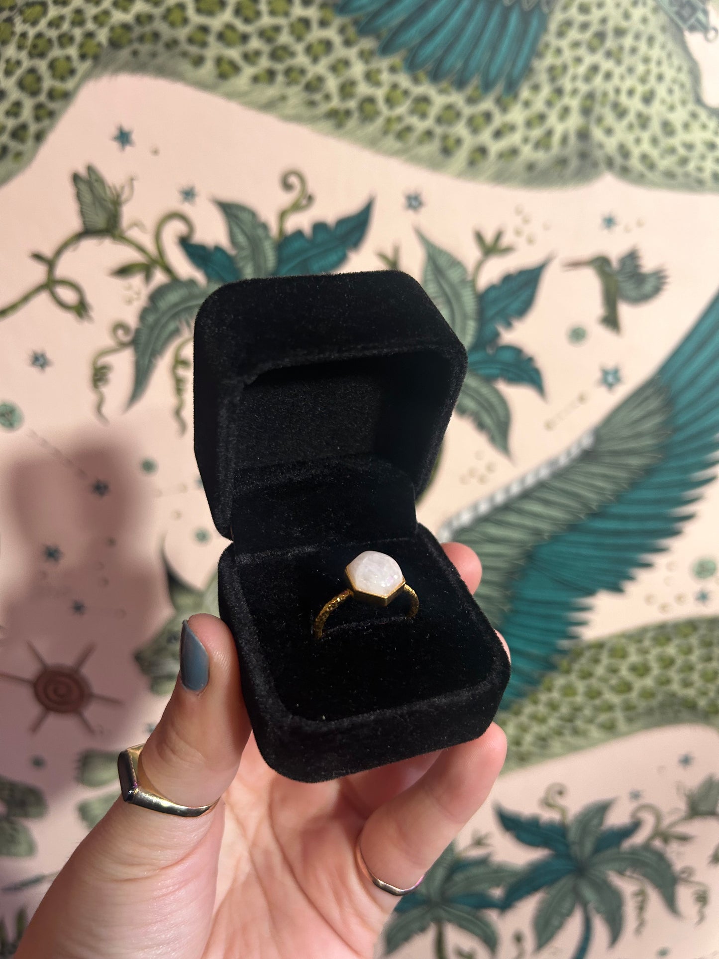 White Gemstone Ring