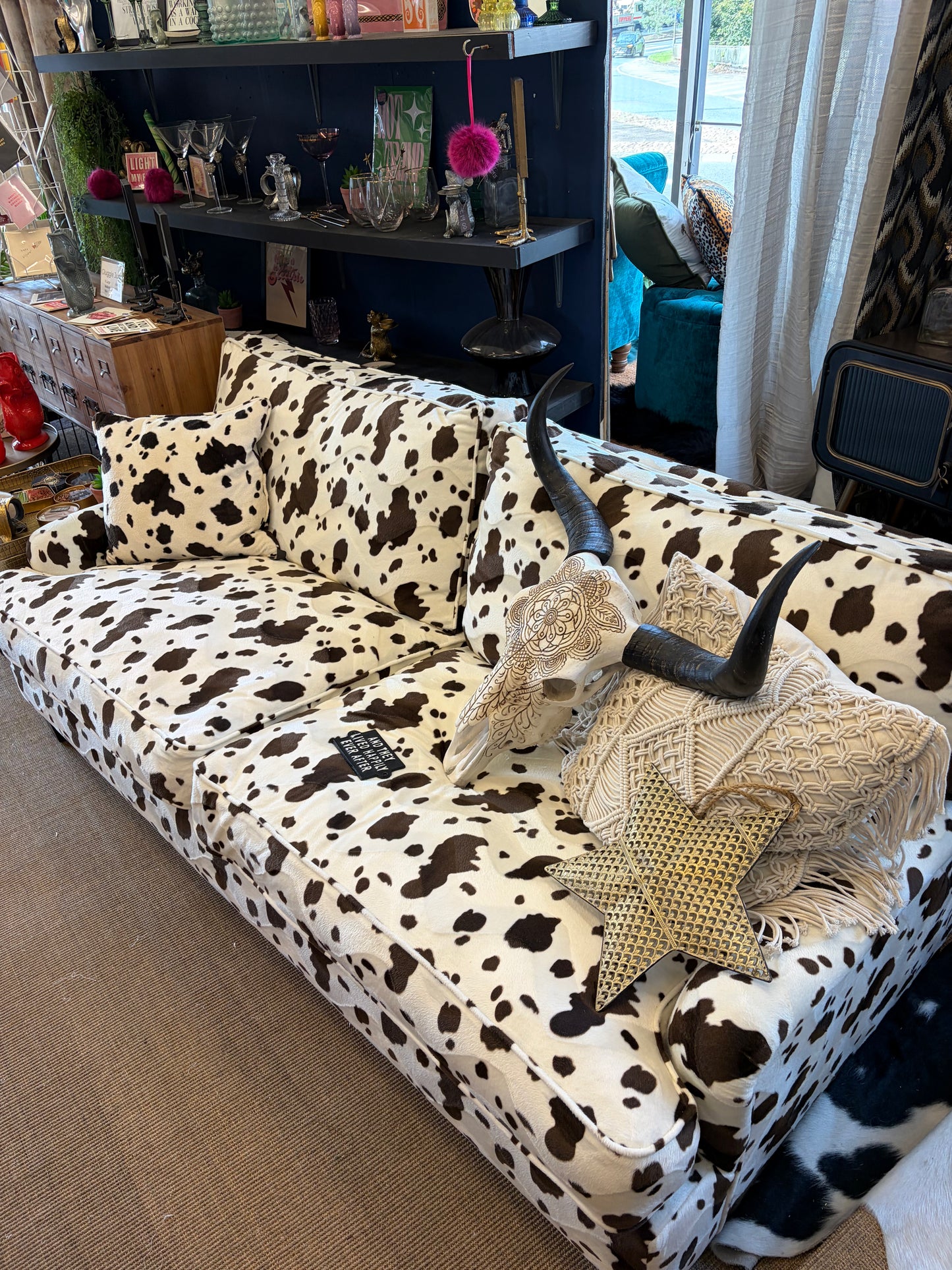 Cow Print Sofa