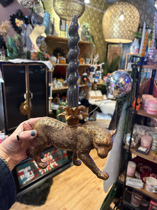 Leopard Candle Holder