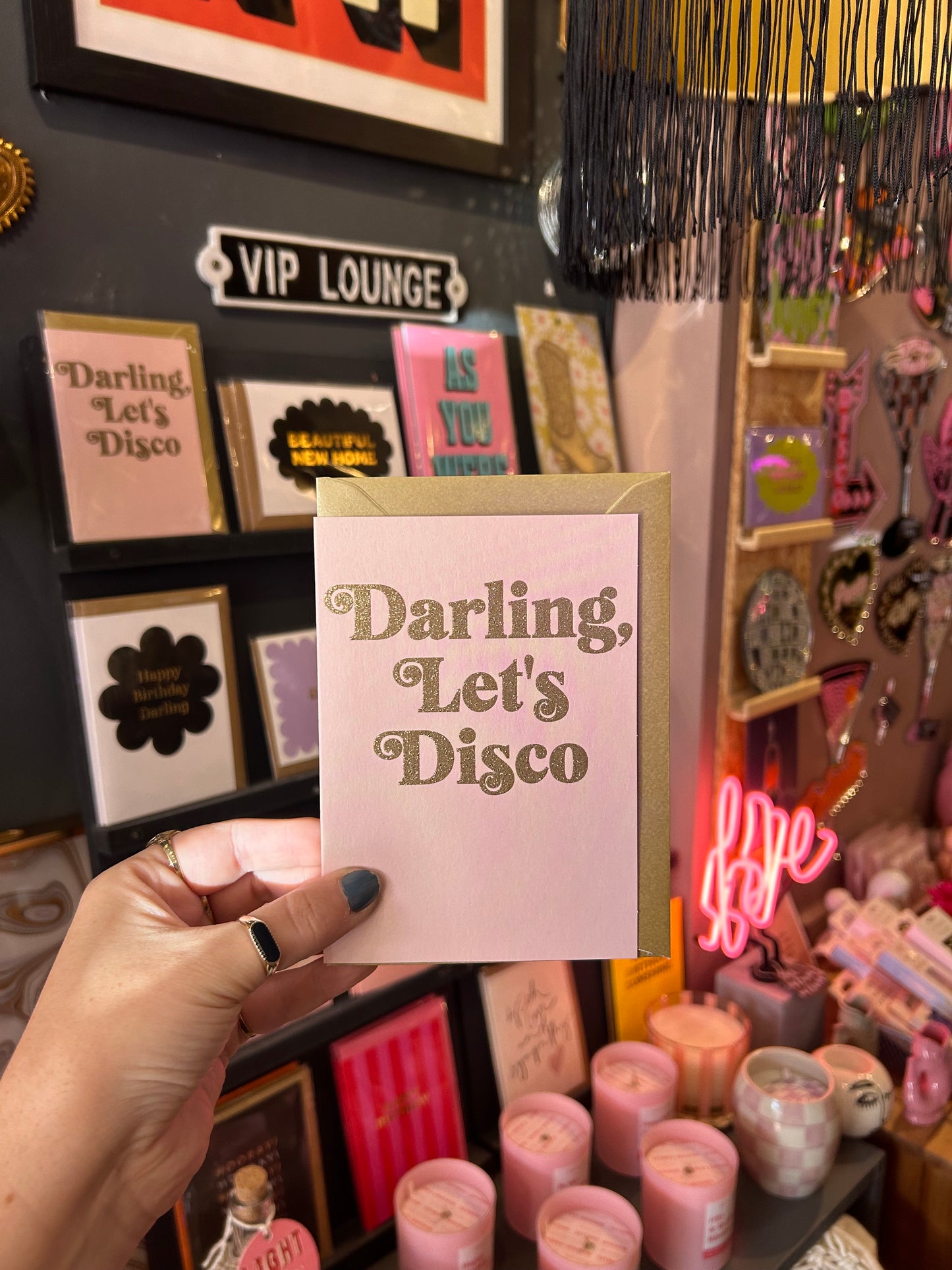 Darling Lets Disco Card