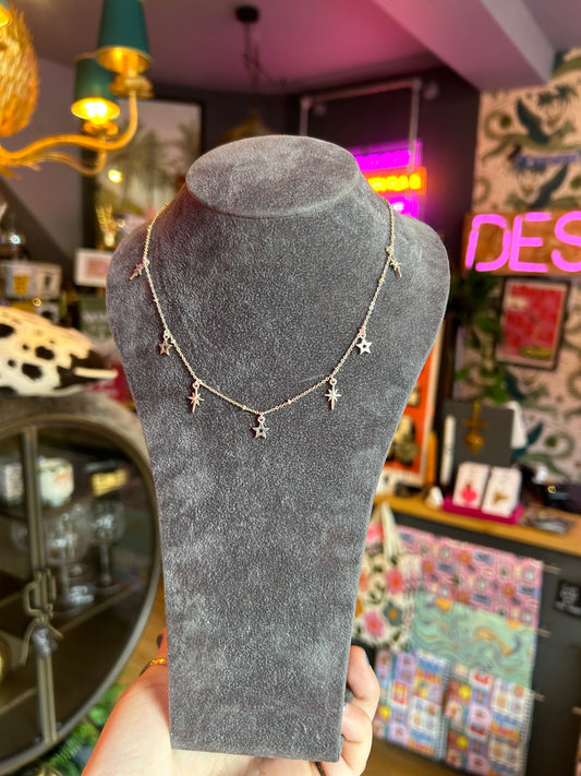 Silver Star Charm Necklace