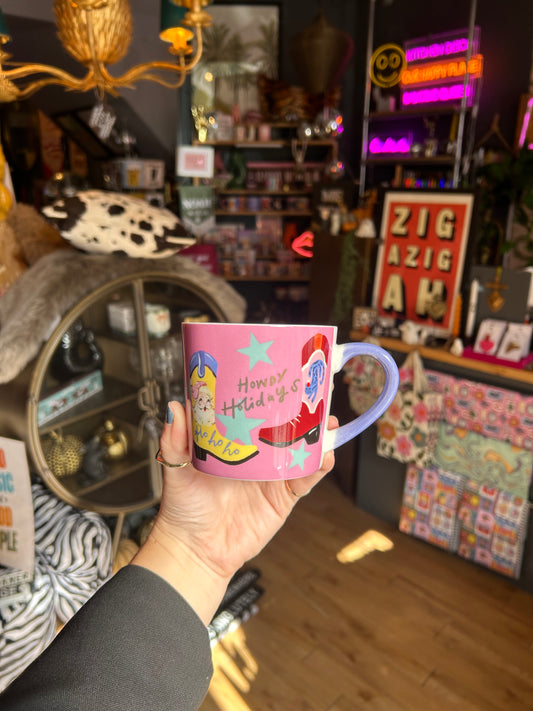Eleanor Bowmer 'Howdy Holidays' Mug