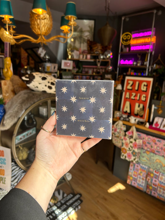 Navy Star Tile Box Matches
