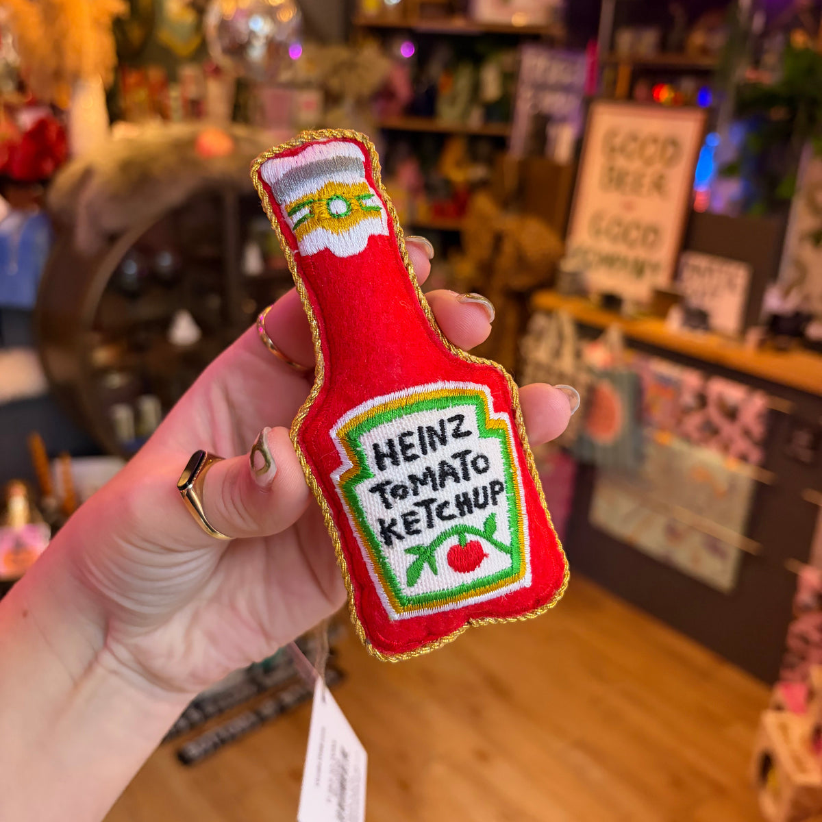 Ketchup Embroidered Decoration