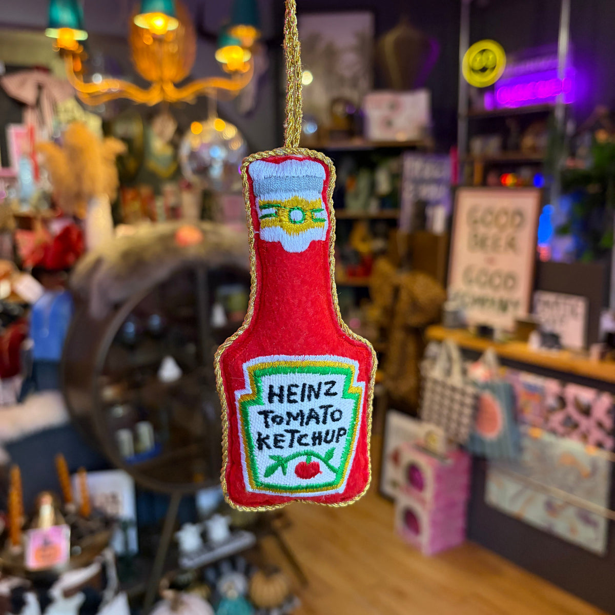 Ketchup Embroidered Decoration