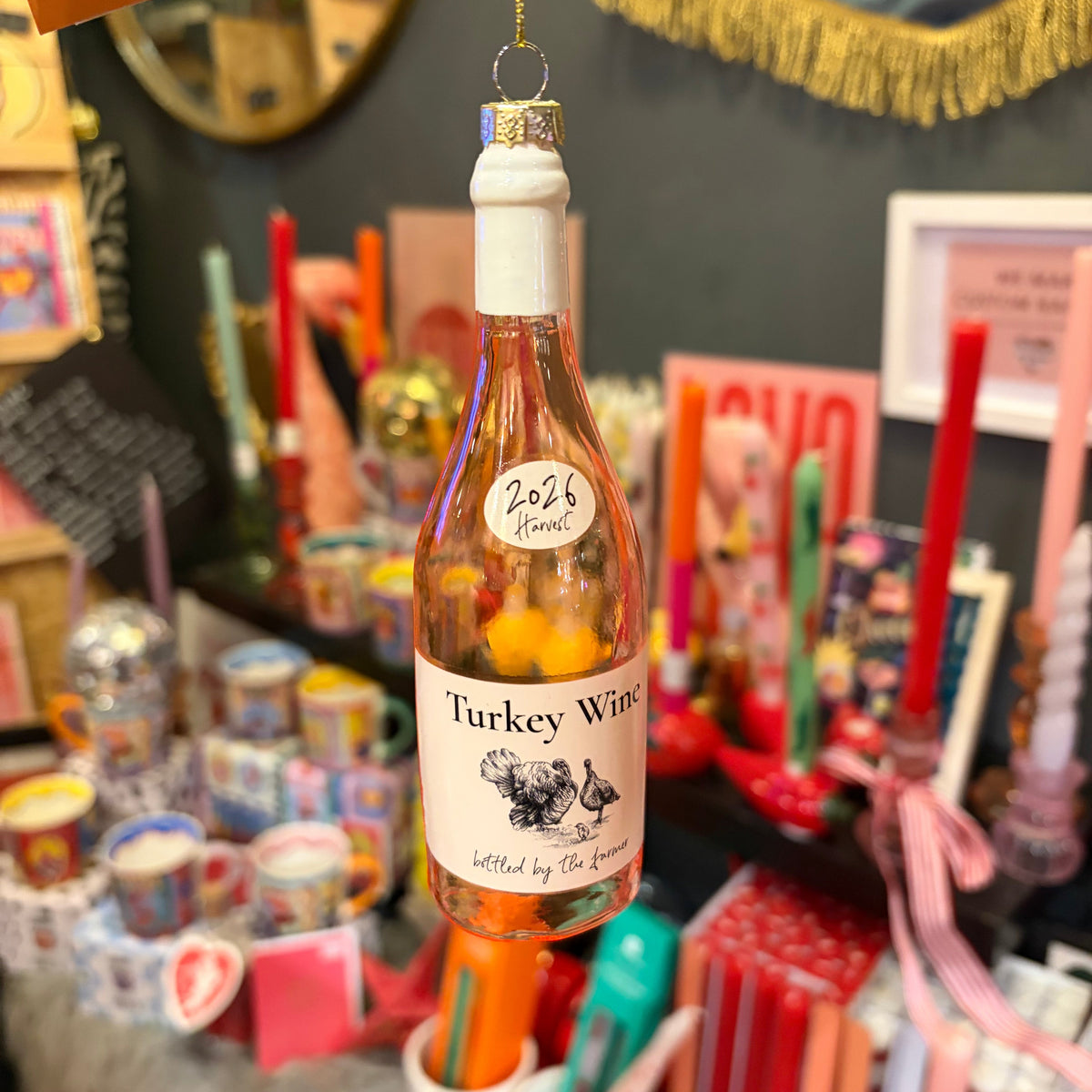 Turkey Wine Christmas Decoration