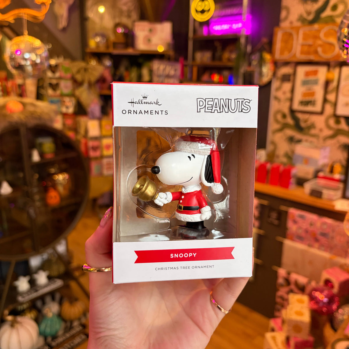 Santa Snoopy Bauble