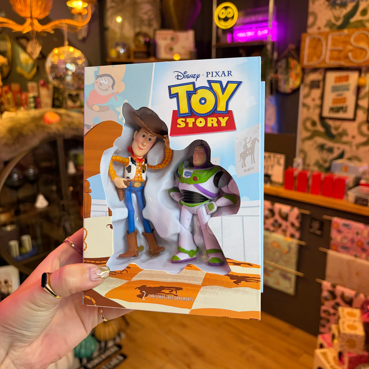 Toy Story 5 Woody and Buzz Baubles