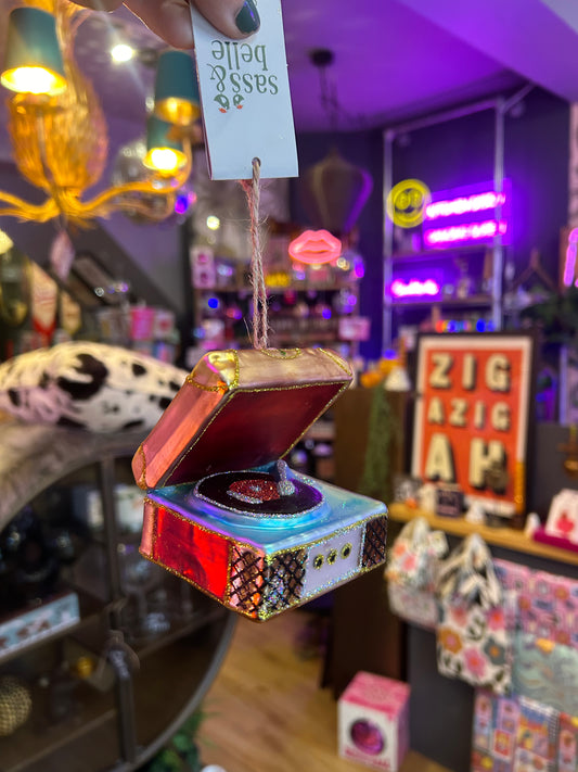 Record Player Hanging Decoration