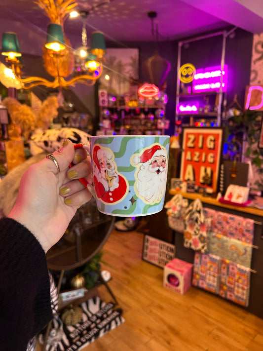 Eleanor Bowmer Retro Santa Christmas Mug
