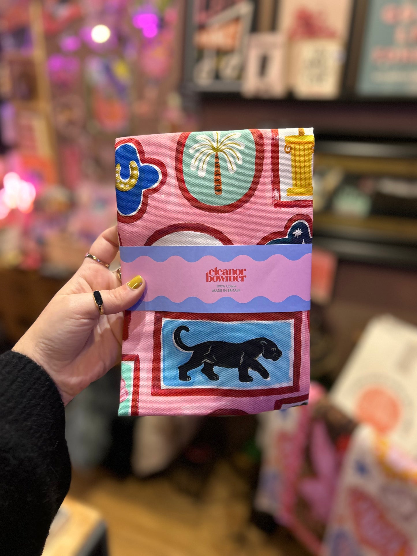 Eleanor Bowmer Electric Coast Icon Tea Towel