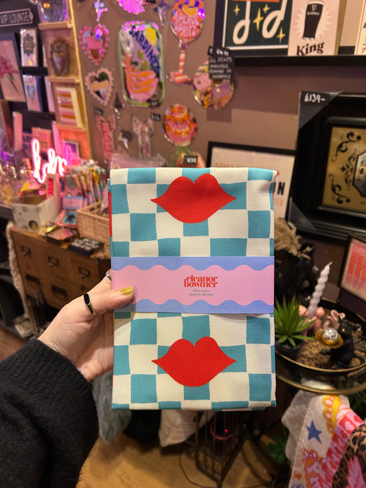 Eleanor Bowmer Lips Tea Towel