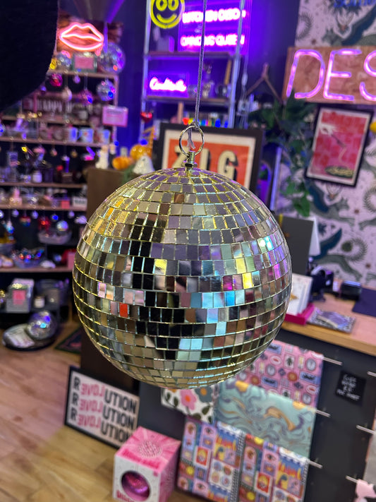 Gold Disco Ball - 20cm