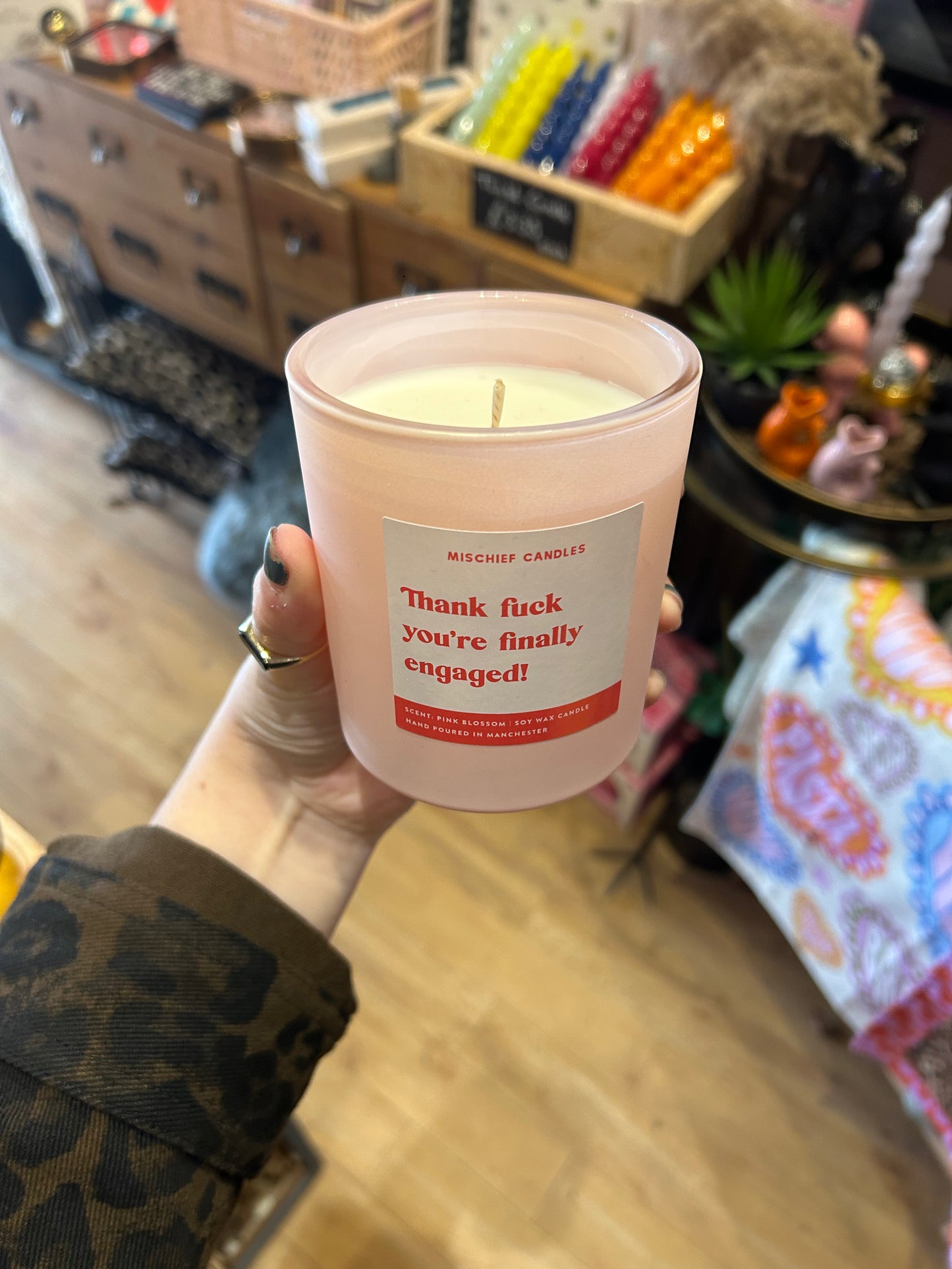 'Thank Fuck You're Finally Engaged' Candle