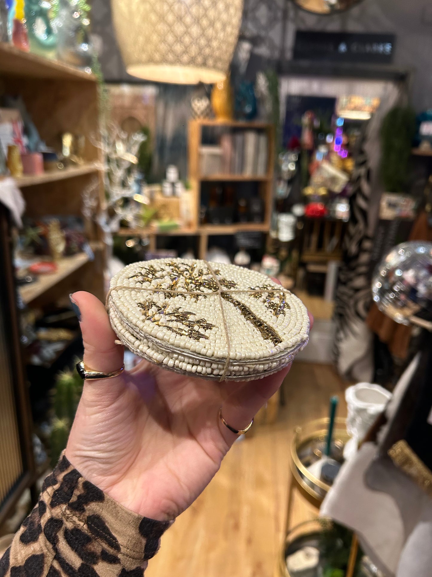 Beaded Palm Tree Coasters