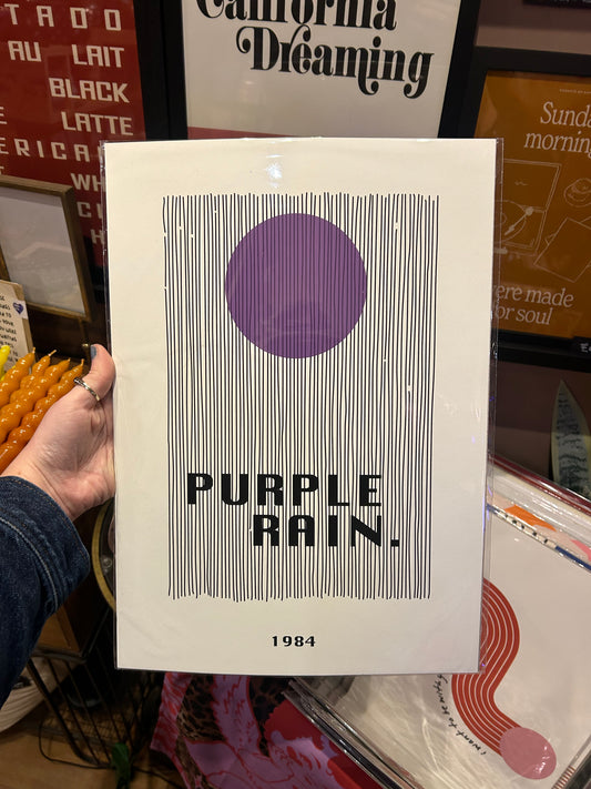 Purple Rain A3 Print