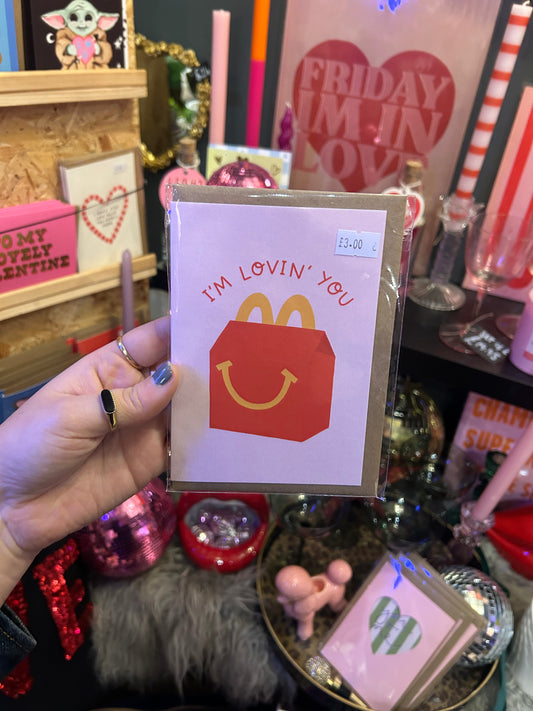 'I'm Lovin' You' Card