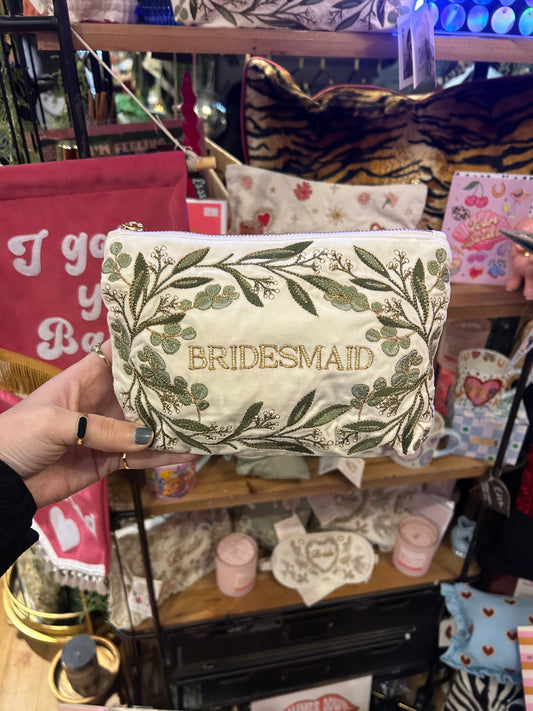 Elizabeth Scarlett Olive Branch Bridesmaid Mini Pouch