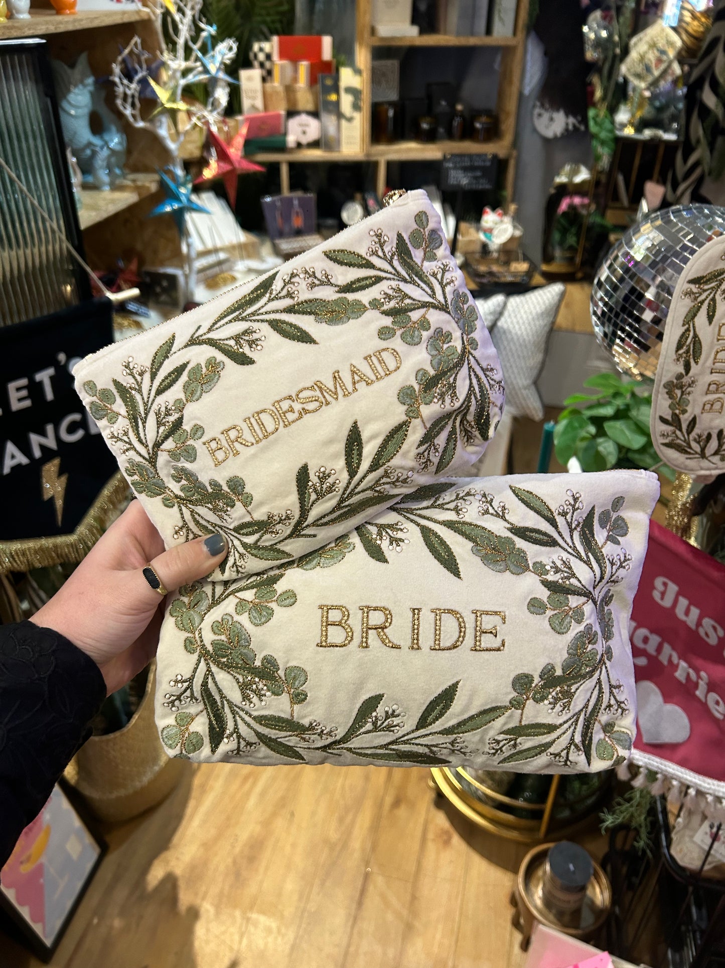 Elizabeth Scarlett Olive Branch Bridesmaid Mini Pouch