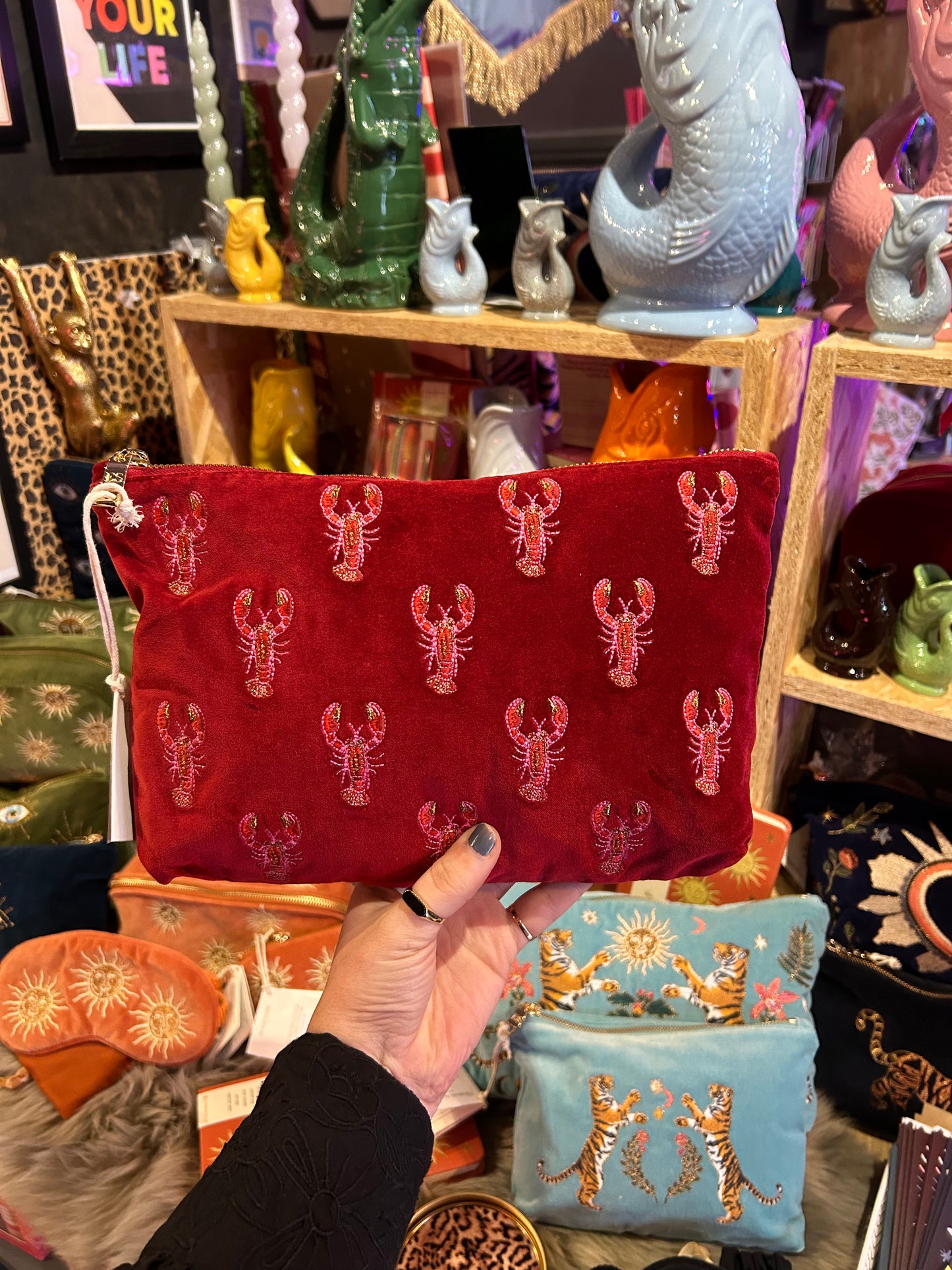 Elizabeth Scarlett Lobster Everyday Pouch