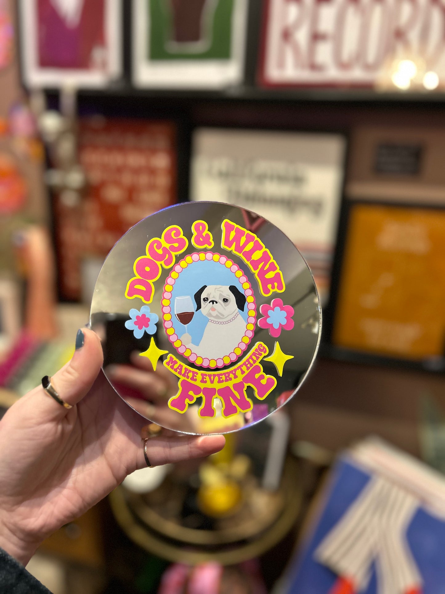 Dogs and Wine Mirror