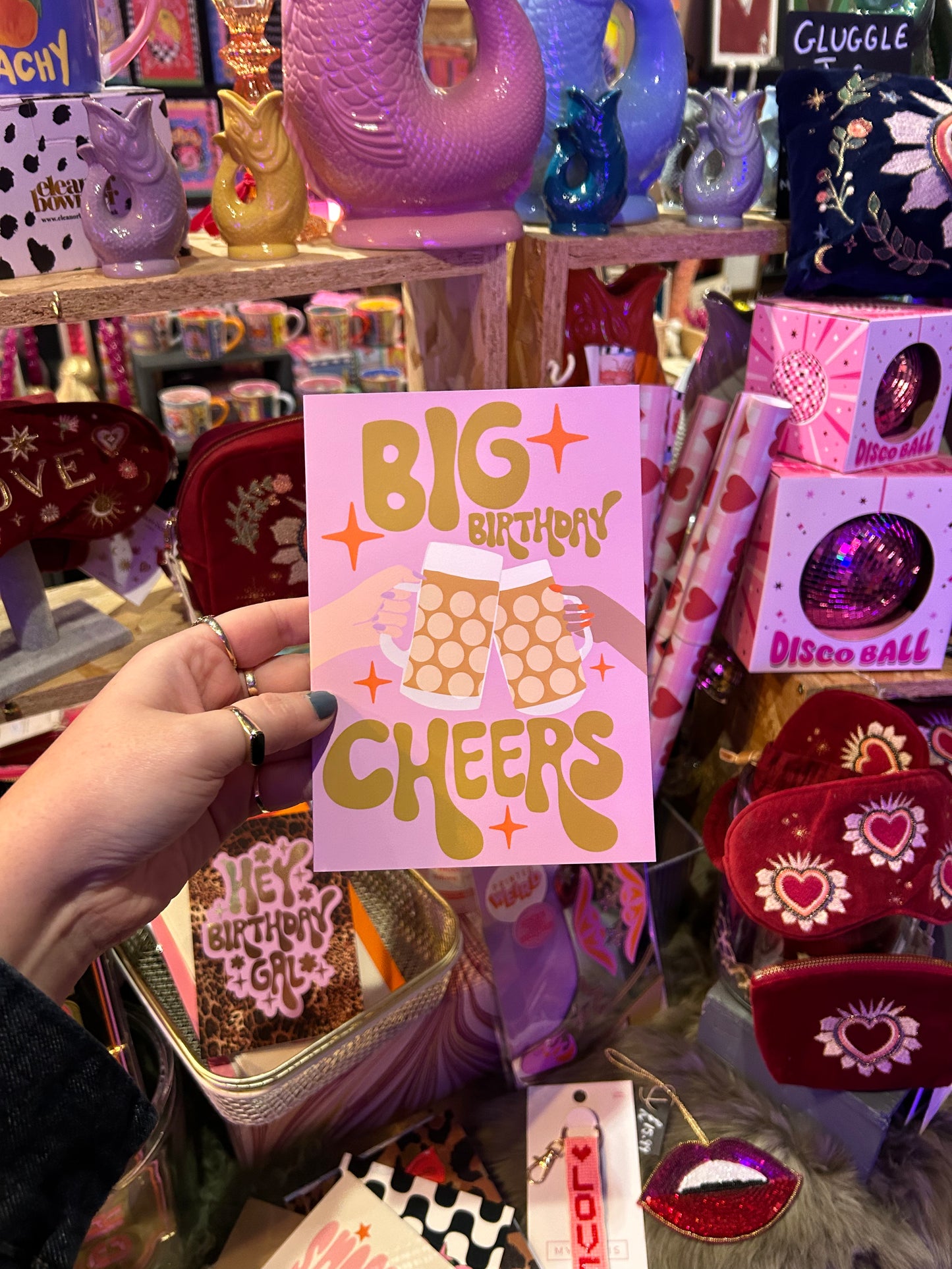 'Big Birthday Cheers' Card