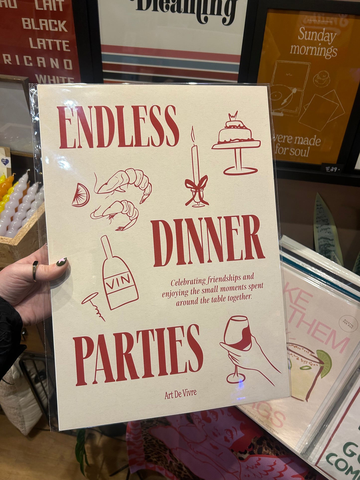 Endless Dinner Parties A3 Print