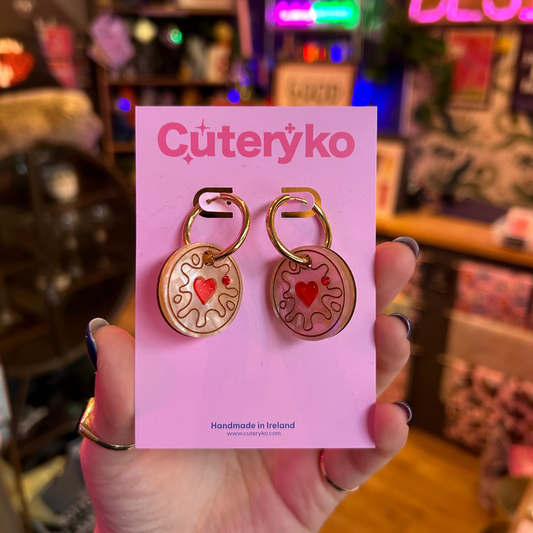 Jammy Heart Hoop Earrings