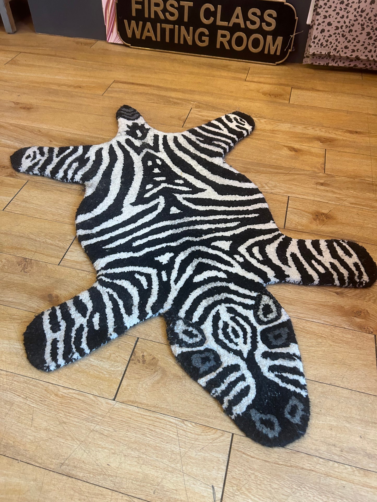 Hand Tufted Zebra Rug