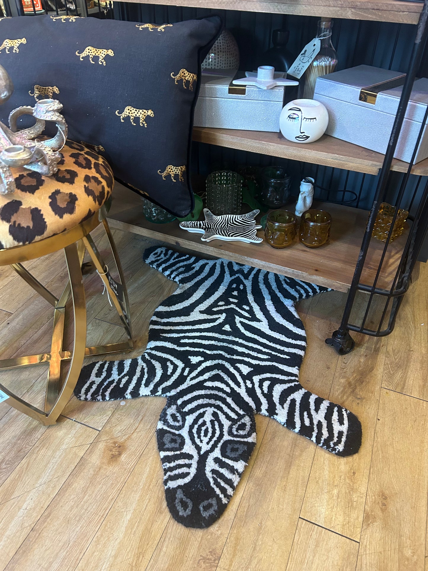 Hand Tufted Zebra Rug